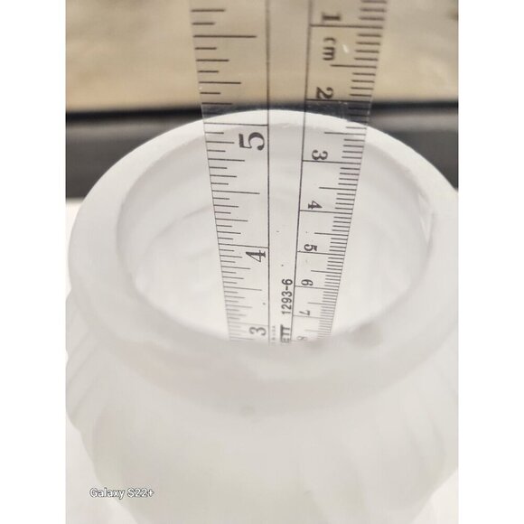 Lamp Bulb Cover, vintage frosted glass ruffled lamp shade replacement light shad - Picture 9 of 12